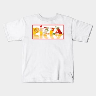 pizza watercolor Kids T-Shirt